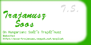 trajanusz soos business card